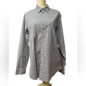 J. Crew pinstripe button down shirt- size medium